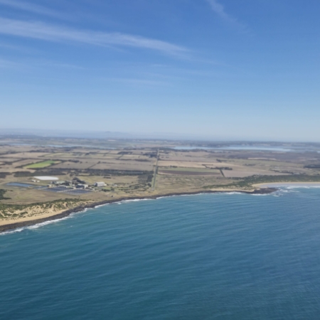 Image shows the stretch of coast that will now be managed by Barwon Coast